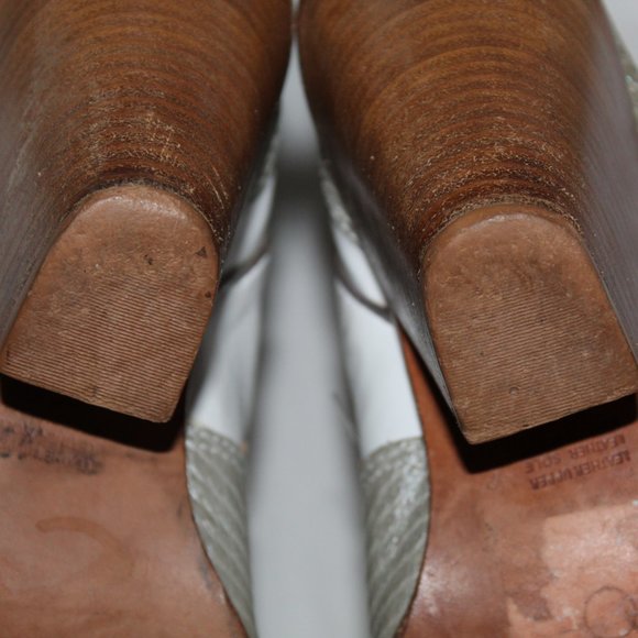 Para Raio White Silver Leather Pointed Toe Brazilian Cowgirl Boots Women's 10M - Picture 10 of 16